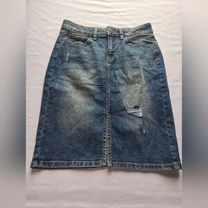 GAP Blue Denim Pencil Skirt